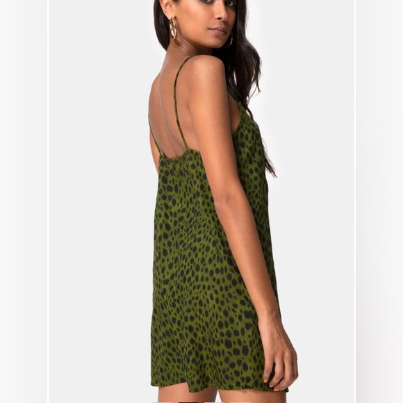 Slip Dress In Cheetah Print - Picture 2 of 6